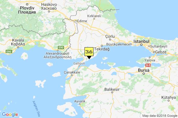 Σεισμός 3,6 Ρίχτερ στην Τουρκία – Αισθητός στον Έβρο.