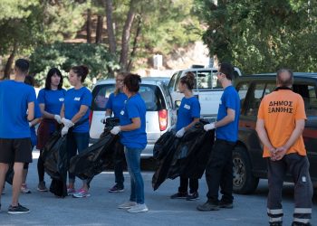 Η “ΡΟΔΟΠΗ” συνέβαλε στον καθαρισμό του περιαστικού άλσους της Ξάνθης