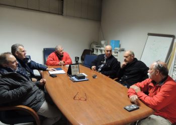 Ο Επικεφαλής του Συνδυασμού «Αγάπη για την Ξάνθη μας» Γιάννης Παπαχρόνης στα γραφεία του Εμπορικού Συλλόγου Ξάνθης