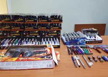 686 προϊόντα με δείκτες Laser κατασχέθηκαν από το Τμήμα Εμπορίου της Δ/νσης Ανάπτυξης Π.Ε. Ξάνθης