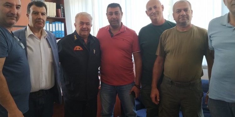 Συνάντηση του Δ.Σ. του Κυνηγετικού συλλόγου Ξάνθης με τον Διοικητή της Πυροσβεστικής Υπηρεσίας Ν. Ξάνθης