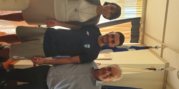 Υποδοχή του Χρυσού Παραολυμπιονίκη Δημοσθένη Μιχαλεντζάκη  από τη Διοίκηση του Δ.Π.Θ.