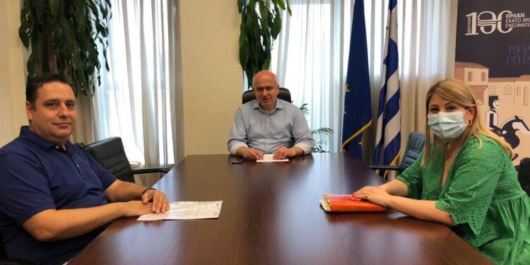 Οι Πρόεδροι ΟΕΒΕΣ Ξάνθης και Ροδόπης στον περιφερειάρχη ΑΜΘ Χρήστο Μέτιο