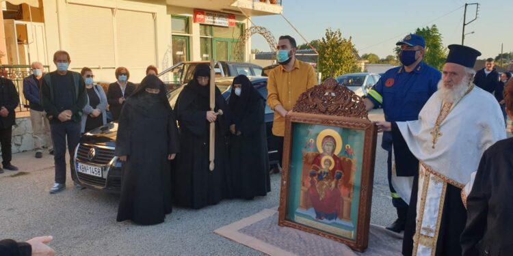 Ενθρόνιση της Ιεράς Εικόνας της Παναγίας της Σηλυβριανής στο Ν. Όλβιο Δήμου Τοπείρου
