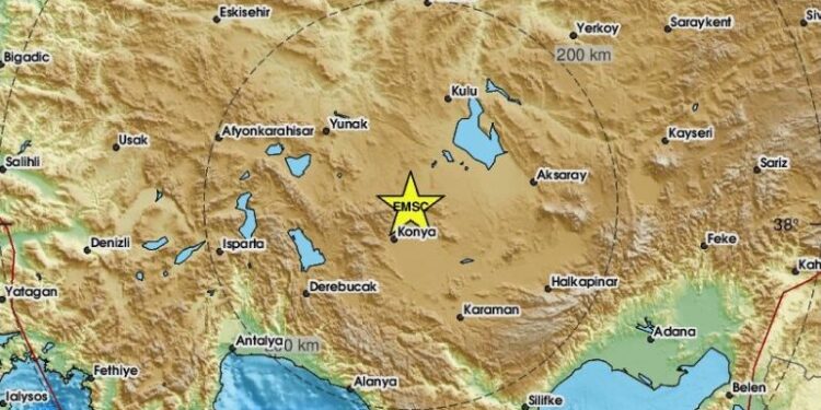            Τουρκία: Σεισμός 5 Ρίχτερ στο Ικόνιο