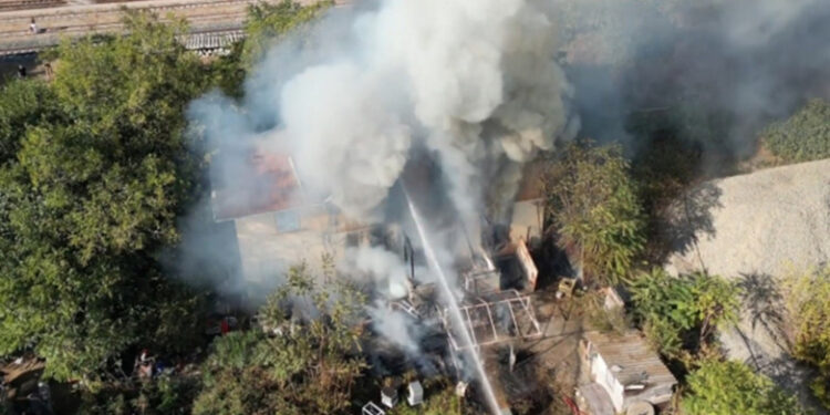 Αλεξανδρούπολη: Πυρκαγιά στον Γαλλικό Σιδηροδρομικό Σταθμό