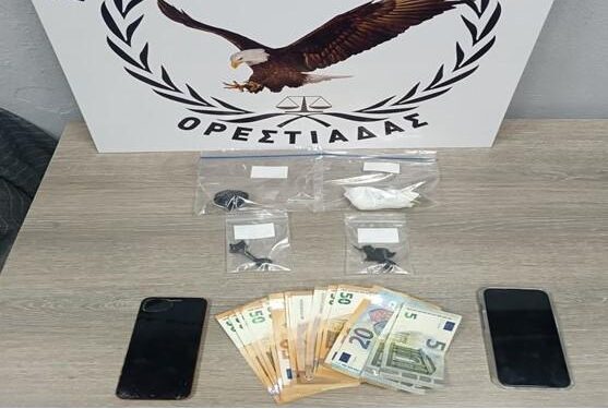 Συνελήφθησαν δύο ημεδαποί σε περιοχές του Έβρου και της Καβάλας για ναρκωτικά