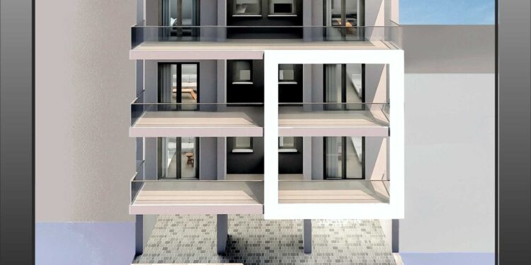 Νew project της εταιρείας Ζερενίδης Παναγιώτης και ΣΙΑ ΟΕ. Nέα εξαώροφη Πολυτελή Οικοδομή στην οδό Κοραή 3 στη Ξάνθη.