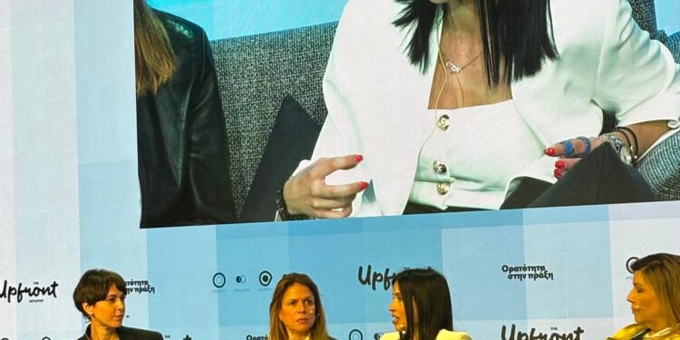 Η Γεωργία Καρούντζου, Διευθύντρια Εταιρικών Υποθέσεων & Επικοινωνίας JTI στο «The Upfront Initiative»