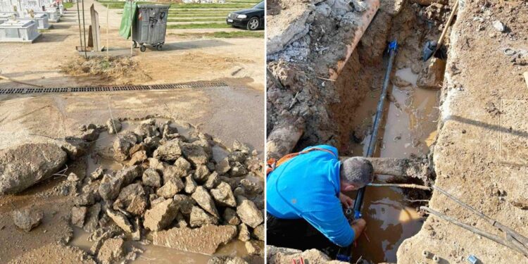 ΑΠΟΚΛΕΙΣΤΙΚΟ. Δίκτυο ύδρευσης και βρύσες στα Δημοτικά Νεκροταφεία Ξάνθης! (Φώτο)