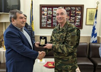 Εθιμοτυπική Επίσκεψη του Διοικητή Δ΄ Σ.Στρατού Αντγου κ. Σταύρου Παπασταθόπουλου στο ΤΣ ΕΑΑΣ Ξάνθης