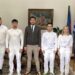 Επίσκεψη Λαμπαδηδρόμων στον Δήμαρχο Ξάνθης Στράτο Κοντό. Παρόντες και οι Αντιδήμαρχοι Τάσος Ταρενίδης και Θωμάς Ηλιάδης