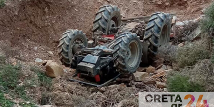Ηράκλειο: Νεκρός 61χρονος που καταπλακώθηκε από το τρακτέρ του