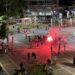 Mε φωτοβολίδες πανηγύρισαν οι φίλαθλοι του Παναθηναϊκού την νίκη επί της Ρεάλ στην κεν. πλατεία της Ξάνθης. (φώτο)