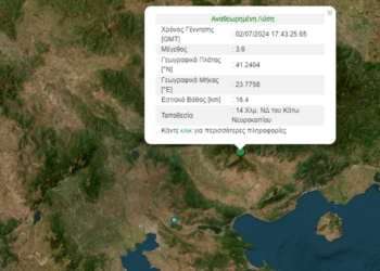Σεισμός 3,6 Ρίχτερ στο Κάτω Νευροκόπι