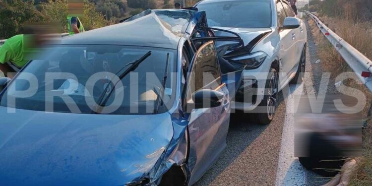 Καβάλα: Αυτοκίνητα με οικογένειες Τούρκων συγκρούστηκαν στην Εγνατία Οδό