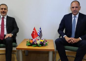 Γεραπετρίτης στο γεύμα με Φιντάν: Ελλάδα και Τουρκία είναι σημαντικό να διατηρούν ανοικτούς διαύλους επικοινωνίας