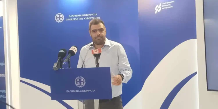 Εγκαίνια του Περιπτέρου της Γραμματείας Γενικής Ενημέρωσης στην ΔΕΘ Παρουσία του Παύλου Μαρινάκη