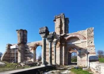 Αναστηλώθηκε τμήμα της Βασιλικής Β’ των Φιλίππων, από τα λαμπρότερα οικοδομήματα της πόλης