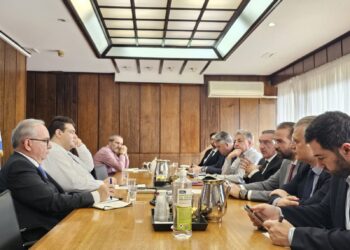Ο Περιφερειάρχης ΑΜΘ Χριστόδουλος Τοψίδης στη συνάντηση εργασίας της ΕΝΠΕ με τους Υπουργούς Θ.Λιβάνιο & Ν.Παπαθανάση