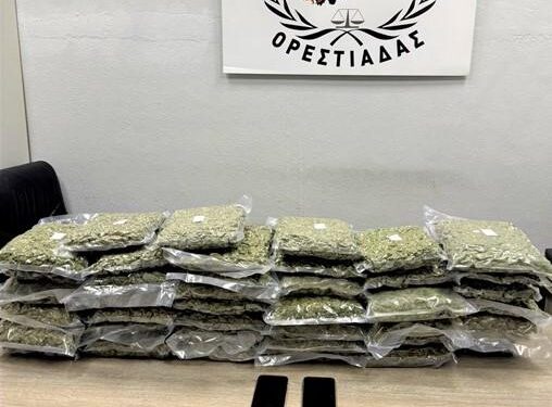 Πάνω από 20 κιλά ακατέργαστης κάνναβης κατασχέθηκαν από τη Δίωξη Ναρκωτικών Ορεστιάδας στον Έβρο.