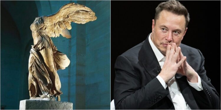«Ομορφιά»: Ο Έλον Μασκ αποθέωσε με μια λέξη τη «Νίκη της Σαμοθράκης»