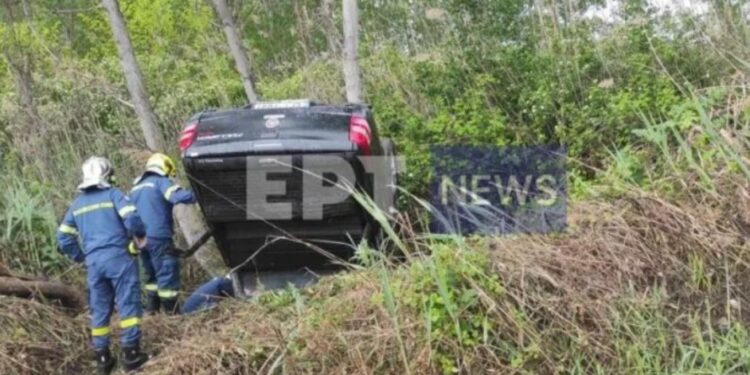 Τροχαίο ατύχημα στις Σέρρες – Τούμπαρε αυτοκίνητο και τραυματίστηκε ο οδηγός